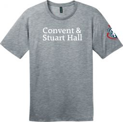 CONVENT & STUART HALL - District Perfect Weight Tee, Heather Steel